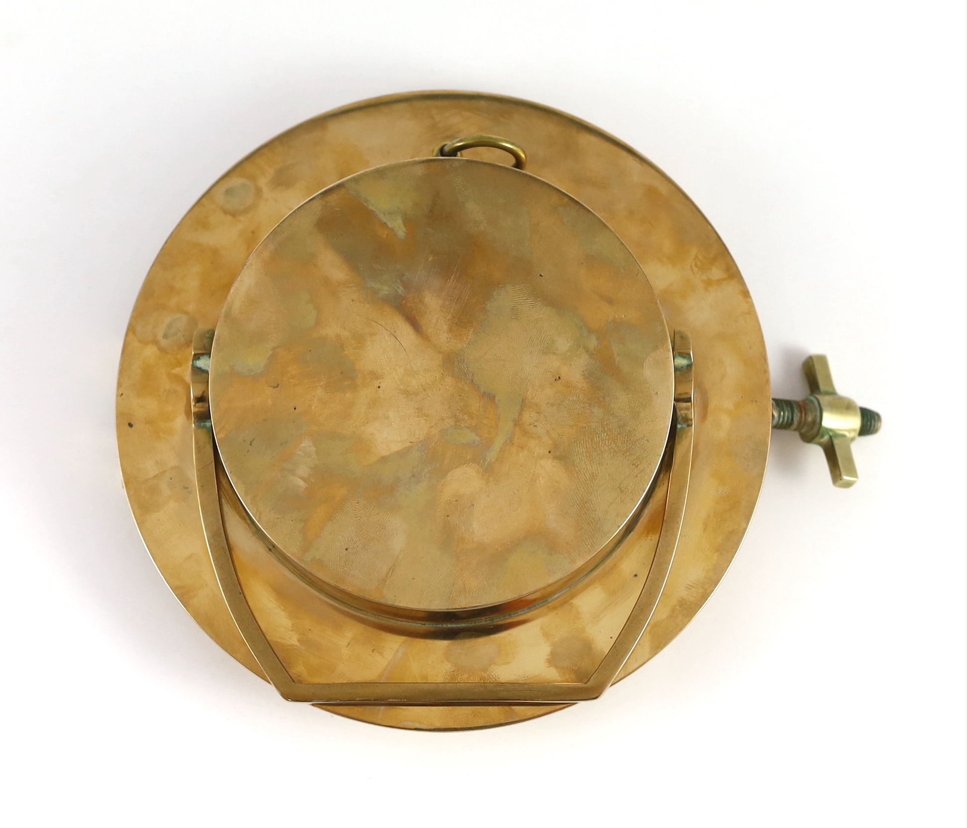 A Jaeger-Le-Coultre for Hermes novelty ship's porthole clock, circa 1955